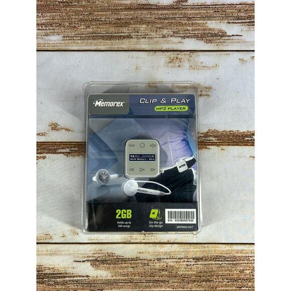 Rare Sealed Memorex 2GB Clip & Play MP3 Player (Grey) | Digital Music Player - Picture 1 of 2